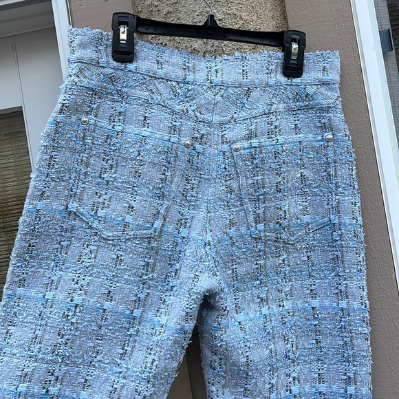 Balmain Tweed Cropped Fringe Pants - Picture 5 of 9